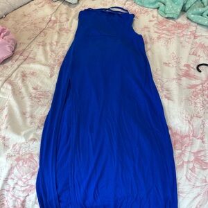 SHEIN Electric Blue Sleeveless Maxi Dress